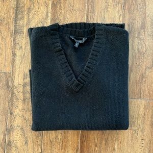 Vneck, Oversized Black Sweater